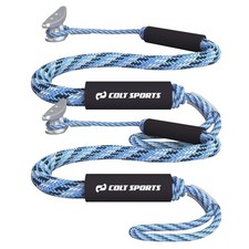 Bungee Dock Line for Boats, Jet Ski, Strong Mooring Rope Blue, White, Black,...