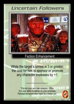 Uncertain Followers - The Shadows - Babylon 5
