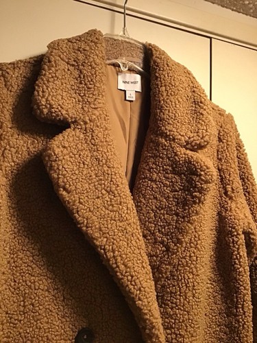 APT P (Kohl’s) Women Large Double Breasted Gold “Woolly” Coat “NWOT” - Picture 2 of 9