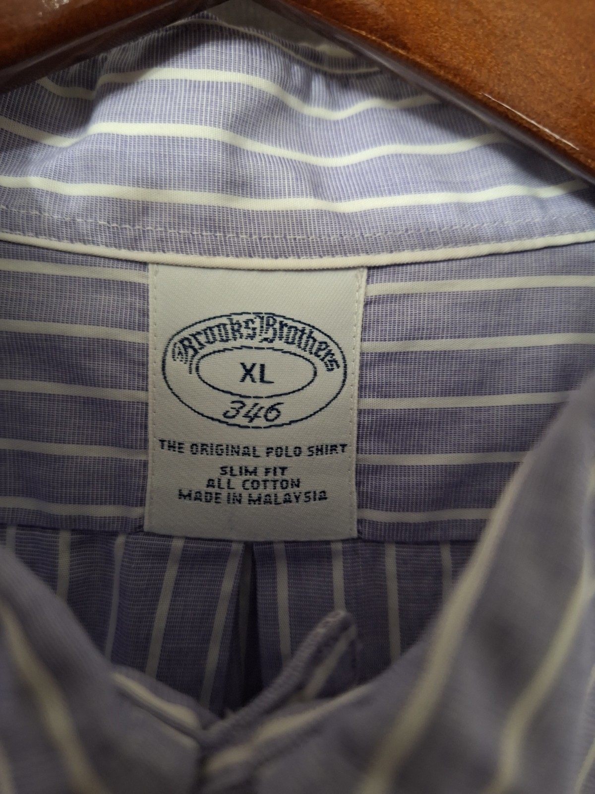 Brooks Brothers 346 Original Polo Button Up Shirt Mens Sz XL Slim Fit LS Cotton thumbnail 4