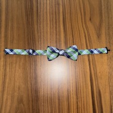 chaps ralph lauren Boys Bow Tie, Green Plaid