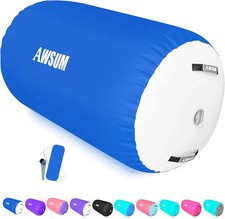 1 PCS Gymnastics Barrel Air Roller Inflatable Tumbling Mat Back Handspring Train
