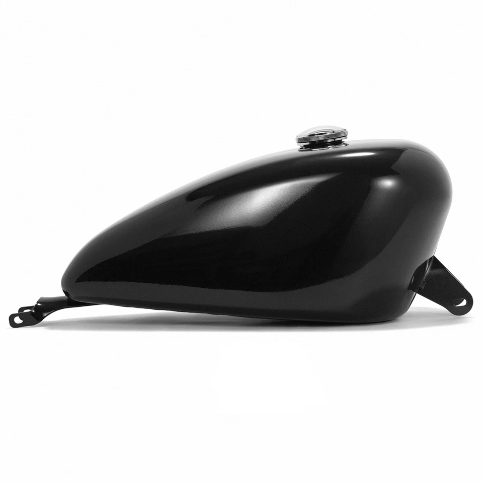 For Harley  07+ Sportster 1200 Custom XL1200C Gloss Black 4.2 Gal. Fuel Tank&Cap - Imagem 4 de 4