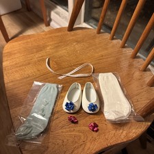 American Girl Felicity Shoes, Socks, and Garters Partial Set