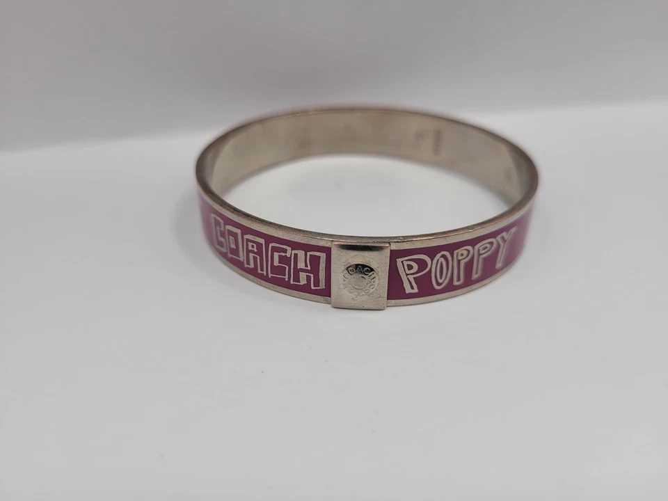 Brazalete Brazalete Coach Esmalte Rosa Amapola - Tono Plata Foto 4 de 4