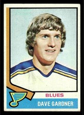 1974-75 Topps Dave Gardner #47 - St. Louis Blues