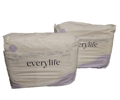 Every life Baby Diapers 2 pkg of 28 =56 Total Everylife 14-22# Sz 3 No Chemicals