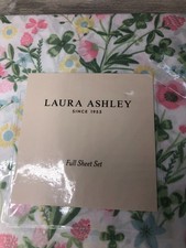 Laura Ashley Full Sheet Set Leanna Rose Pink 4pc Cottage Farmhouse Chic Green