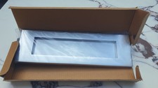 HERITAGE BRASS SATIN CHROME 10”X3” Letterbox & Plate opened but not used BARGAIN