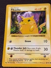 Pikachu "Ghost" Stamp Error 58/102 Base Set 1st Edition Pokemon Card