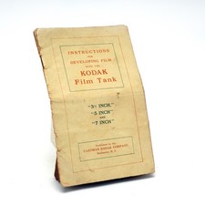 Kodak Film Tank Instruction Manual