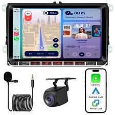 9" Android Auto CarPlay 16GB AutoRadio+Kamera Für VW Passat Golf V GTI 2004-2008