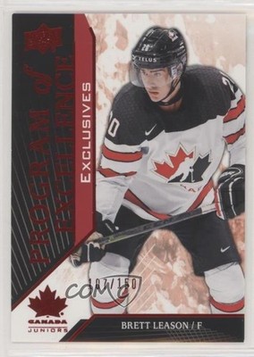 2019 Team Canada Juniors Program of Excellence Exclusives /150 Brett Leason 2y5