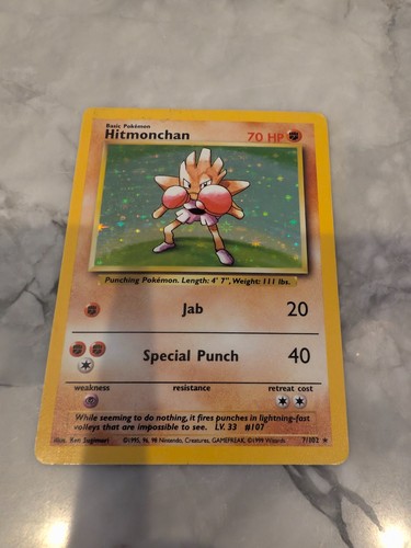 Hitmonchan — Base Set (1st Edition,Shadowless)