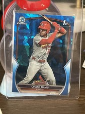 Chase Davis  2023 1st Bowman Draft Sapphire #BDC-48 Rookie Card Cardinals