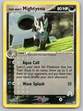 POKEMON TEAM MAGMA VS TEAM AQUA TEAM AQUA'S MIGHTYENA 30/95 NM A106487 FREE S&H on eBay