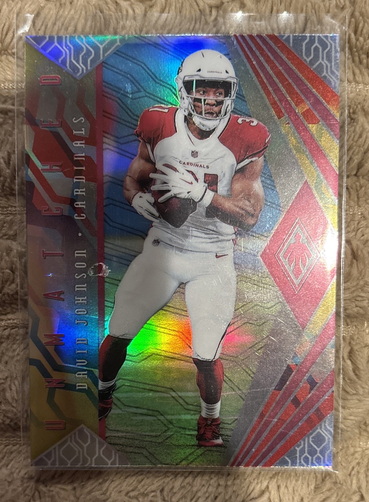 2018 Panini Phoenix - Unmatched David Johnson #27 Color Burst G7