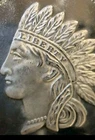 Beautiful Round Indian Head Design 1 oz .999 Silver  Design Bullion #50