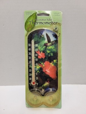 Springfield Green 7.5'' Indoor/Outdoor 3way Mount Hummingbird Thermometer 