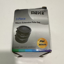Meike 3-Piece Digital Macro Extension Tube Set 12mm 20mm 36mm for Nikon F