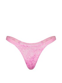 Victoria's Secret PINK - M Logo Cotton Micro Thong Panty - Leopard Cheetah