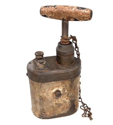 HERCULES Powder 10 Cap BLASTING MACHINE Antique DYNAMITE DETONATOR TNT WORKS!