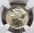 1940 "P" Mercury SILVER Dime 10c NGC MS67 FB #006 Gem BU *FULL BANDS* ECC&C, Inc