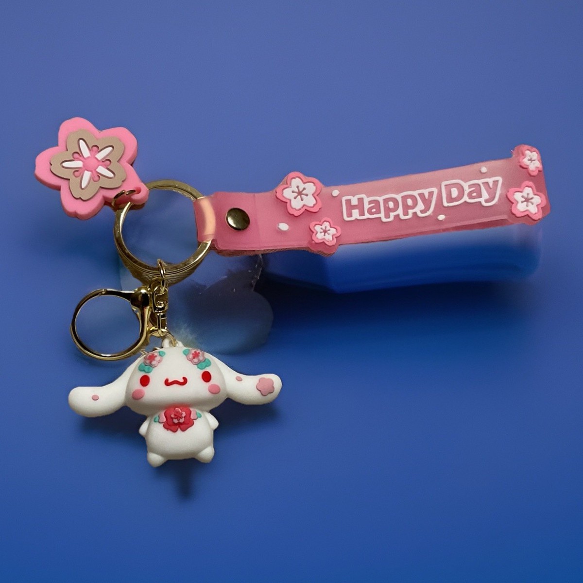 Cinnamonroll Hello Kitty Keychain Wristlet 3D Figure Backpack Key