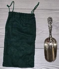 Wallace Sterling Silver 925 Lion Ice Scoop /w Bag 8.5" *Rare* Stamp On Handle