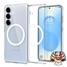 NEW Spigen Galaxy S25 Clear Case Magfit Compatible Shockproof Thin Lightweight