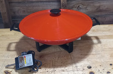 Vintage West Bend Electric Wok Non-Stick Model 5109 Red