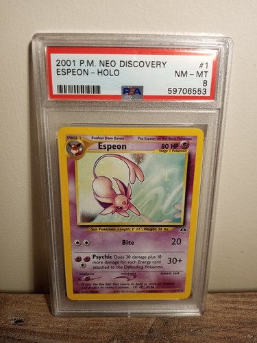 Espeon (Unlimited) graded PSA 8 for sale on eBay