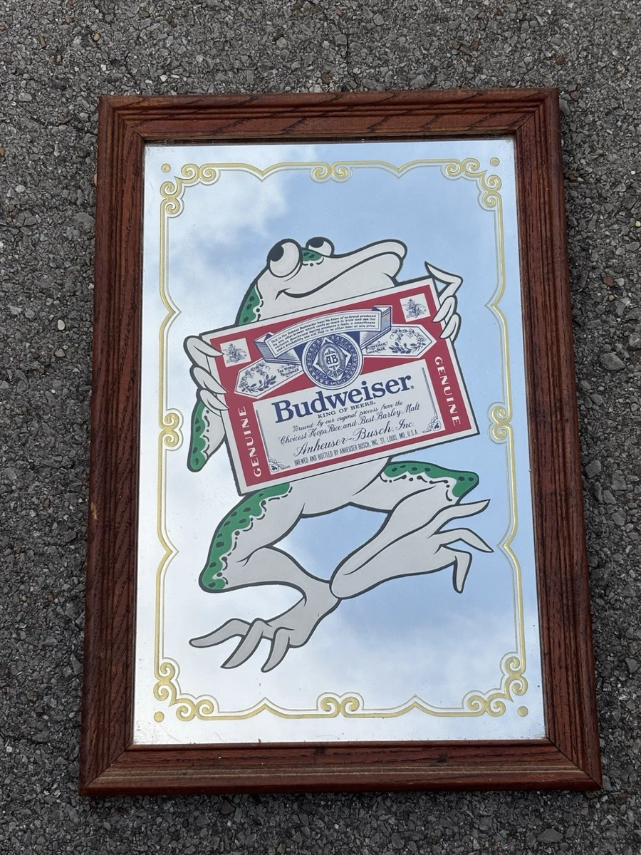 Anheuser Busch Mirror In Collectible Budweiser Signs & Tins for