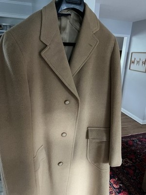 U21174 Brooks Brothers Golden Fleece 100 Camel Hair Polo Coat 42L 42  Ov G2U