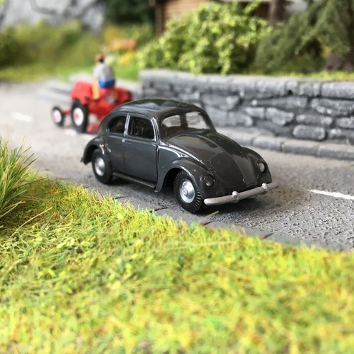 Volkswagen Coccinelle Split Anthracite-HO 1/87-BUSCH 89131 | Condition: Neuf