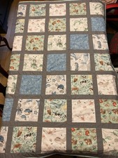 Homemade Animal and Sea Creatures Quilt 48  wide by 65  long