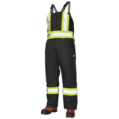 Tough Duck S79811 Xl Hi-Vis Insulated Bib Overalls, Black