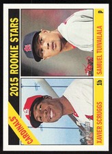 2015 Topps Heritage #179 2015 Rookie Stars (Samuel Tuivailala / Xavier Scruggs)