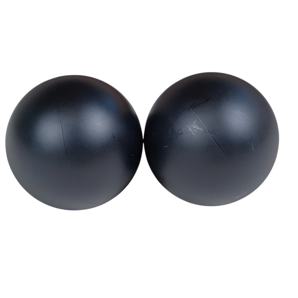 Par de 2 extremos de repuesto de barra de cortina negros mate atornillables Foto 4 de 4