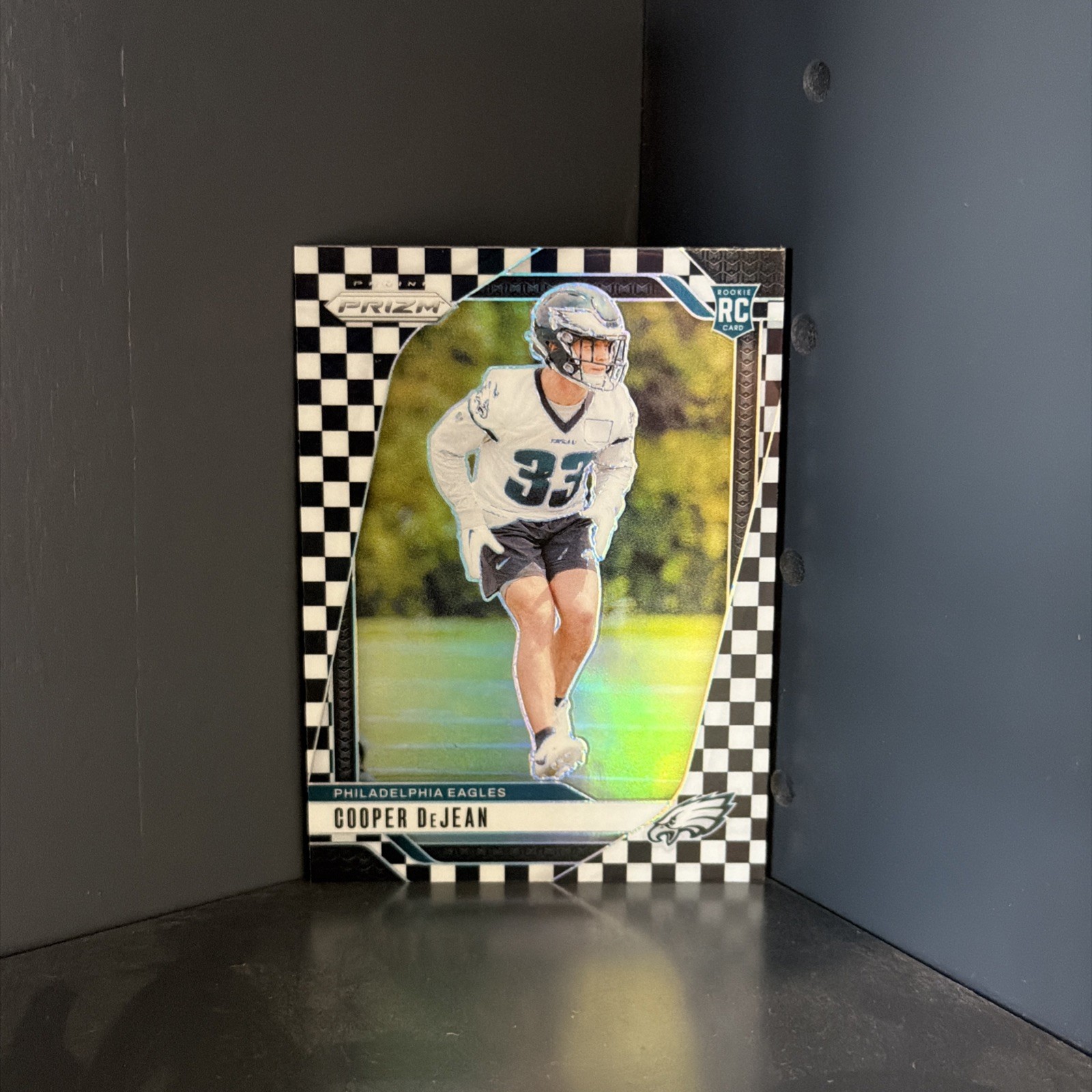 2024 Panini Prizm SP Cooper DeJean Rookie Black & White Checkerboard #321 RC