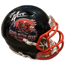 DAYO OBEYINGBO signed (CHICAGO BEARS) Good Better Best Mini helmet JSA CR86602