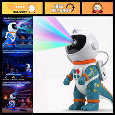 Dinosaur Astronaut Galaxy Star Projection Night Light, Space Projector for Kids