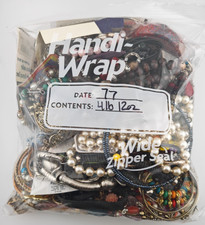 4lb 12oz Mystery Junk Jewelry Bag Of Mixed Used Pieces Crafting Some Wearable 77