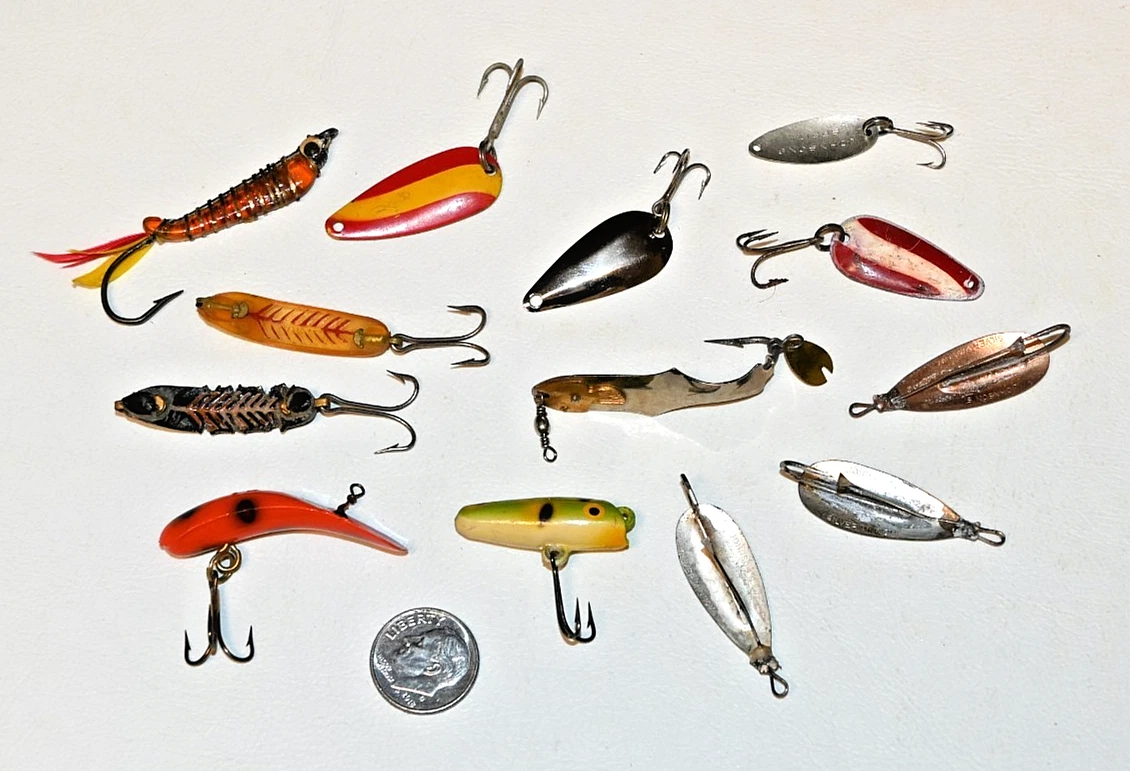 set complet pêche u.l, léger, canne moulinet fil et leurres (D'occasion