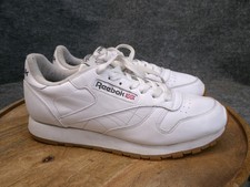 Reebok Classic Leather White Gum Men's Size 8.5 US Athletic Retro Sneakers Shoes
