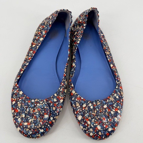Tory Burch Minnie Travel Ballet Flats Terrazzo Pattern Women’s 10 thumbnail 3
