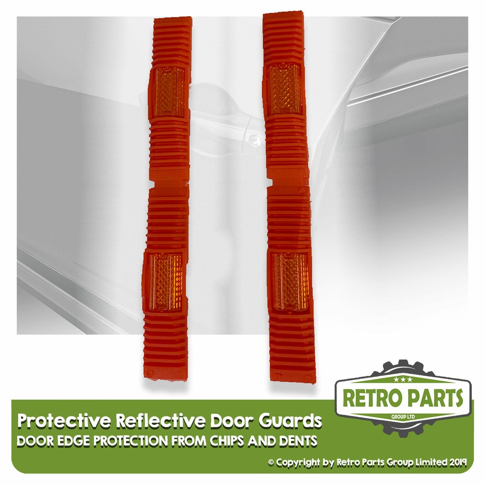 Retro Red Protective Reflective Door Guard for Ferrari. Edge Chip