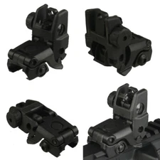 Flip Up Backup Iron Sight Polymer Rear Only