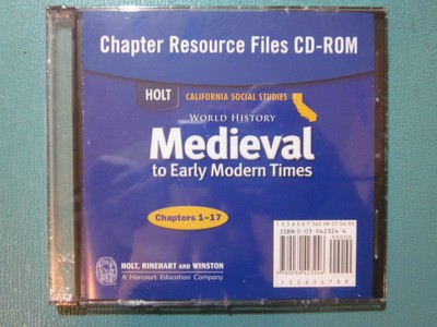 Holt Medieval To Early Modern Times Chapter Resource Files CD ROM 0030423244 9780030423246 EBay