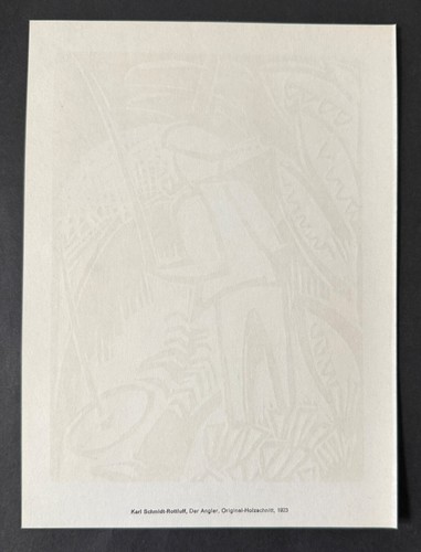 KARL SCHMIDT-ROTTLUFF: DER ANGLER ORIGINAL-HOLZSCHNITT 1923 WV RATHENAU 4 - Bild 4 von 4